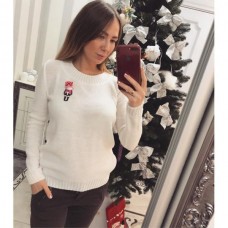 Джемпер с украшением девочка