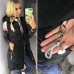 Длинная женская стеганная жилетка с капюшоном Длинная женская стеганная жилетка с капюшоном