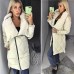 Стеганное теплое женское пальто на холлофайбере Стеганное теплое женское пальто на холлофайбере