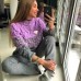 Теплый женский костюм свитер и штаны шерсть с акрилом Теплый женский костюм свитер и штаны шерсть с акрилом