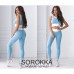 Костюм для фитнеса топ и лосины высокая посадка