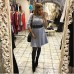 Платье с кружевом на талии 