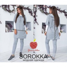 Спортивный костюм тройка туника кофта и штаны Спортивный костюм тройка туника кофта и штаны