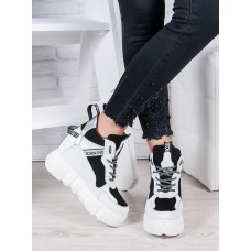 Сникерсы кожаные Balenc!aga 6953-28