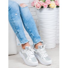 Кроссовки ALIKA белый + серебро 6250-28