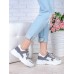 Кроссовки кожа в стиле Balenc!aga серые 6998-28 Кроссовки кожа в стиле Balenc!aga серые 6998-28
